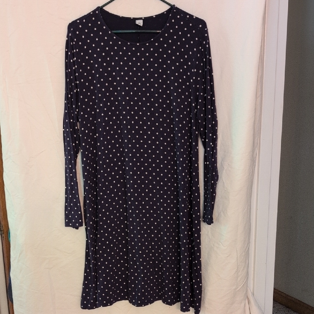 Old Navy Black and White Polka Dot Dress